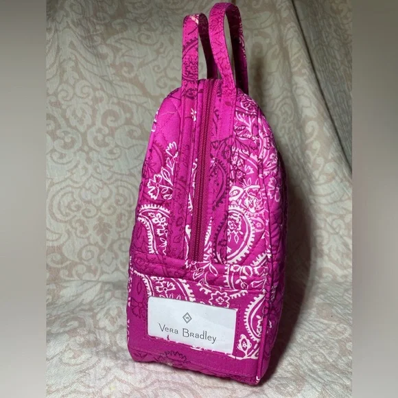 NWT Vera Bradley Stamped Paisley Pink Lunch Bag - Picture 1 of 9